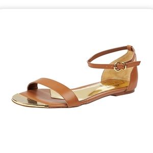 Ted baker Ballena gold toe leather sandals size 41 10